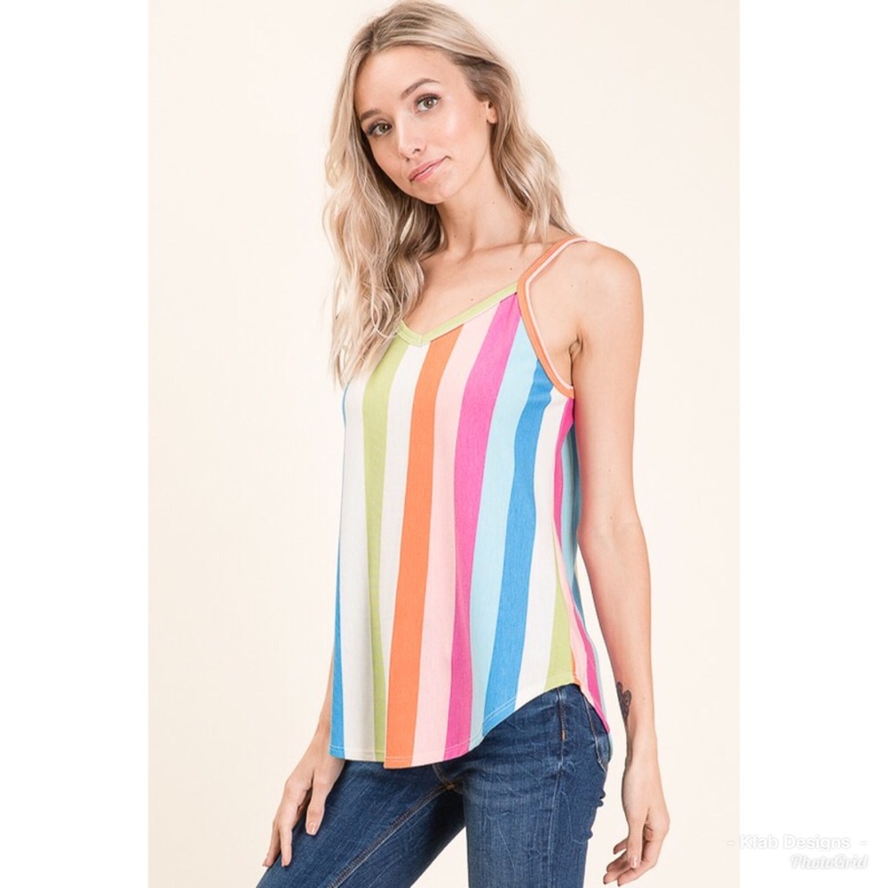 🛍LAST 1! French Terry Striped Tank! - Picture 3 of 8